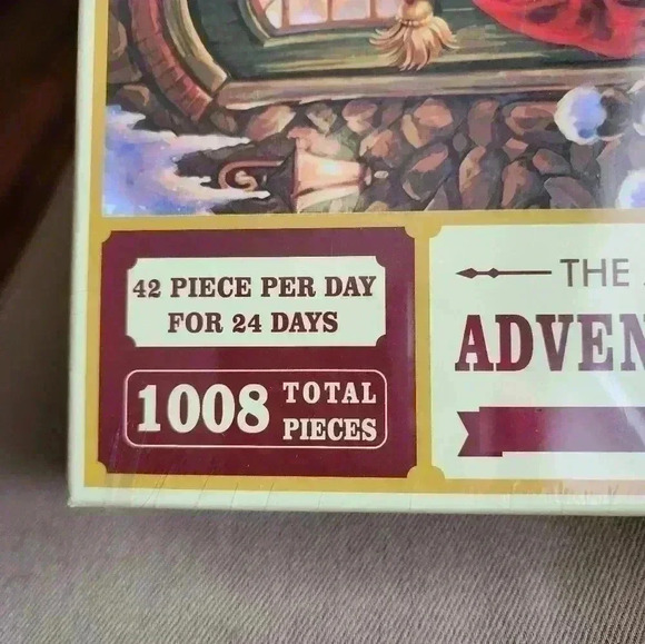 New Jigsaw Puzzle Advent Calendar Santa's Home 1008 Total Pieces Christmas - Picture 3 of 4